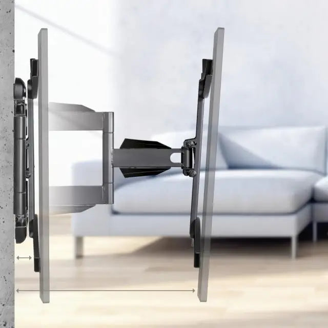 Стенна стойка за TV Fullmotion,XL черна 191см 75’ до 45кг