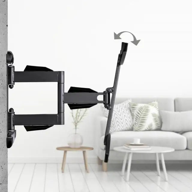 Стенна стойка за TV Fullmotion,XL черна 191см 75’ до 45кг