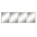 Стенно огледало DKD Home Decor Бял Бежов Сив 56 x 2 x 76 cm