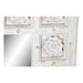 Стенно огледало DKD Home Decor Бял Индианец Гранитогрес