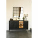 Стенно огледало DKD Home Decor Черен Кристал Желязо