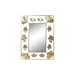 Стенно огледало DKD Home Decor Златен Лист на растение 71 x