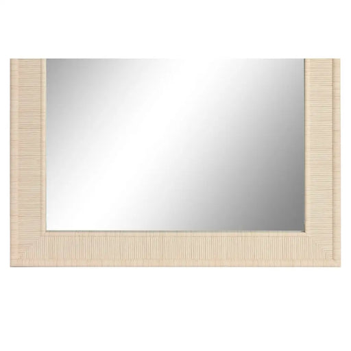 Стенно огледало Home ESPRIT Бежов Естествен 74 X 2 X 162 cm
