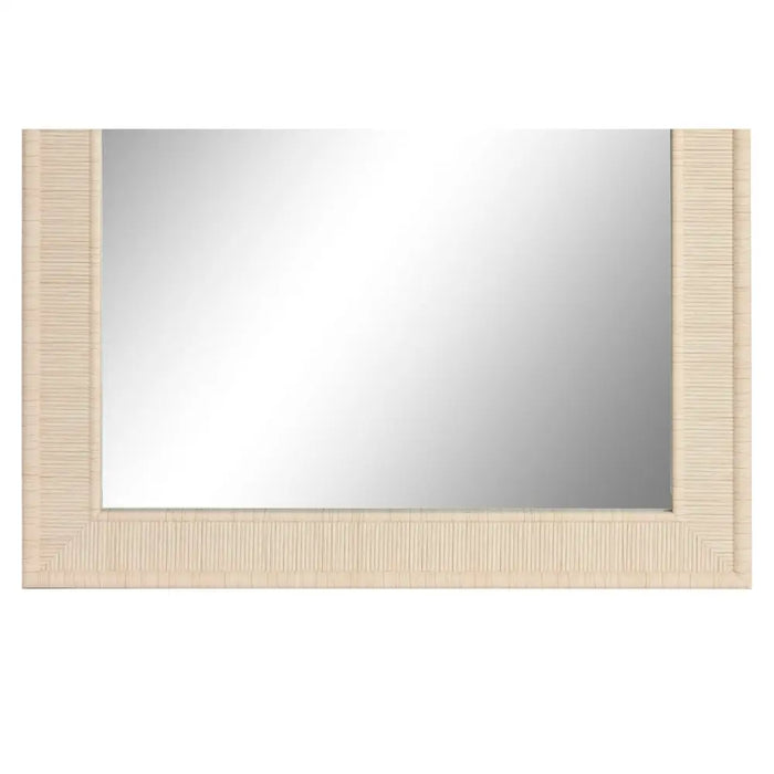 Стенно огледало Home ESPRIT Бежов Естествен 74 X 2 X 162 cm