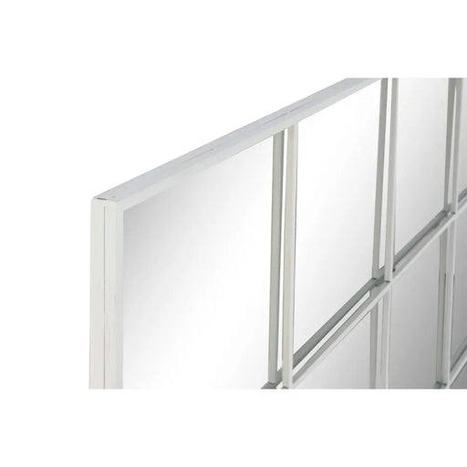 Стенно огледало Home ESPRIT Бял Прозорец Scandi 122 x 2 x