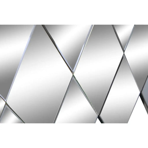 Стенно огледало DKD Home Decor Черен Модерен Ромб 120 x 2 x