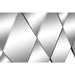 Стенно огледало DKD Home Decor Черен Модерен Ромб 120 x 2 x