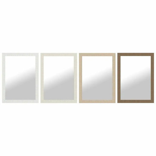 Стенно огледало DKD Home Decor Кафяв Черен Тъмно сив