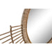 Стенно огледало DKD Home Decor Кафяв Естествен Град 68 x 2