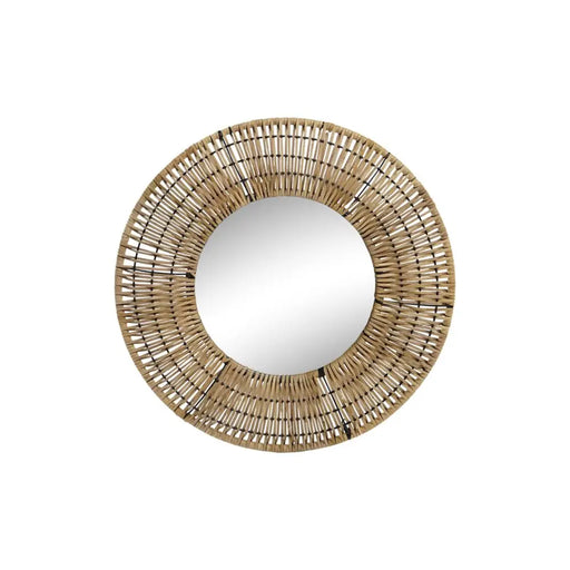 Стенно огледало DKD Home Decor Кафяв Естествен Град 60 x 6