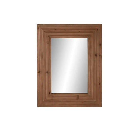 Стенно огледало Home ESPRIT Кафяв Естествен Модерен 104 x 9