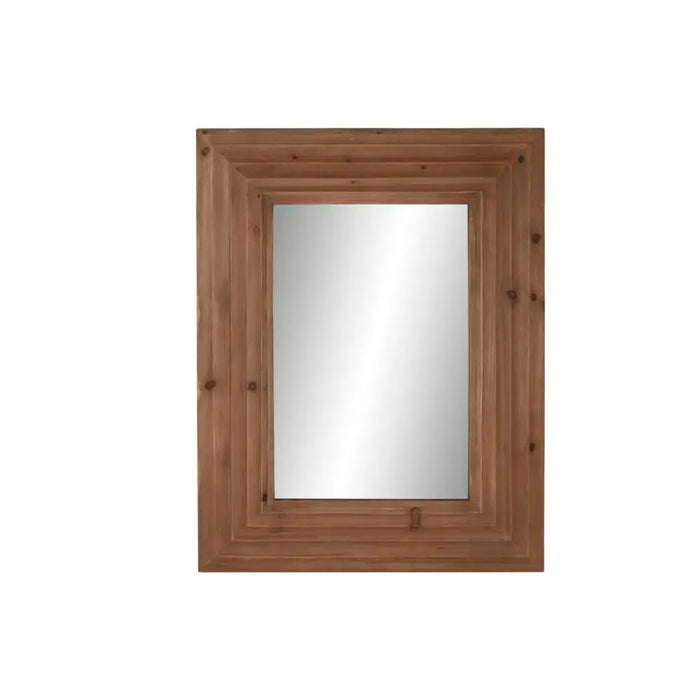 Стенно огледало Home ESPRIT Кафяв Естествен Модерен 104 x 9