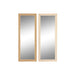 Стенно огледало Home ESPRIT Кафяв Естествен Scandi 74 X 2 X