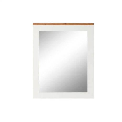 Стенно огледало DKD Home Decor Бял Кафяв Град 90 x 1,5 x