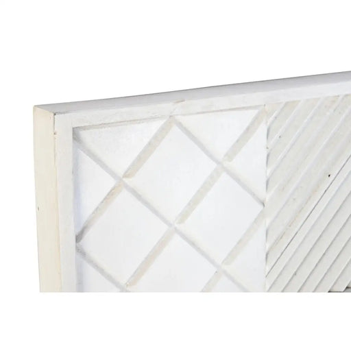 Стенно огледало DKD Home Decor Бял Модерен Ромб 154 x 4 x