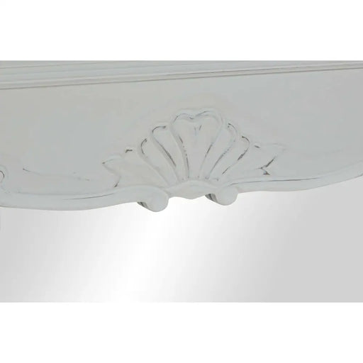 Стенно огледало DKD Home Decor Бял Естествен 105 x 64 x 4,5