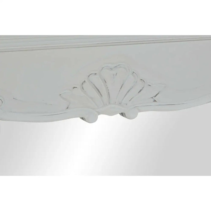 Стенно огледало DKD Home Decor Бял Естествен 105 x 64 x 4,5