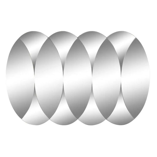 Стенно огледало DKD Home Decor Черен Модерен Кръгове 120 x