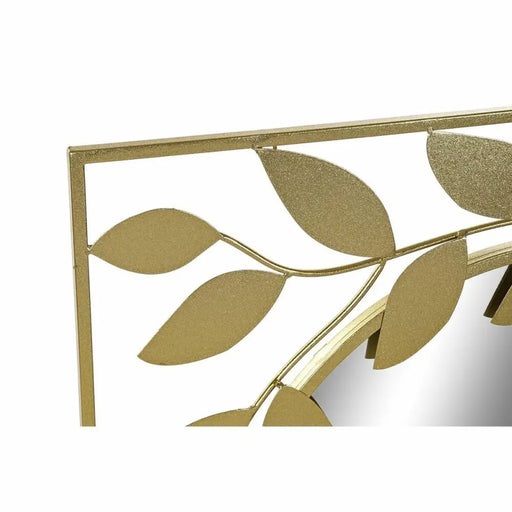 Стенно огледало DKD Home Decor Златен Laurel 120 x 2,5 x