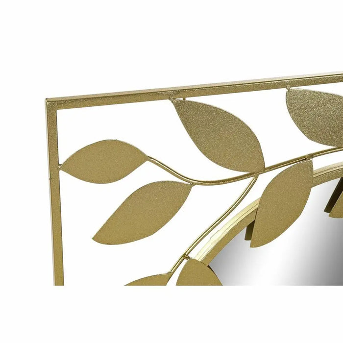 Стенно огледало DKD Home Decor Златен Laurel 120 x 2,5 x