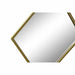 Стенно огледало DKD Home Decor Златен Ромб 63 x 2 x 90 cm