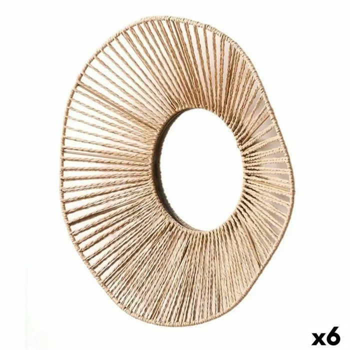 Стенно огледало Gift Decor Естествен Вълни 41 x 8 x 41 cm