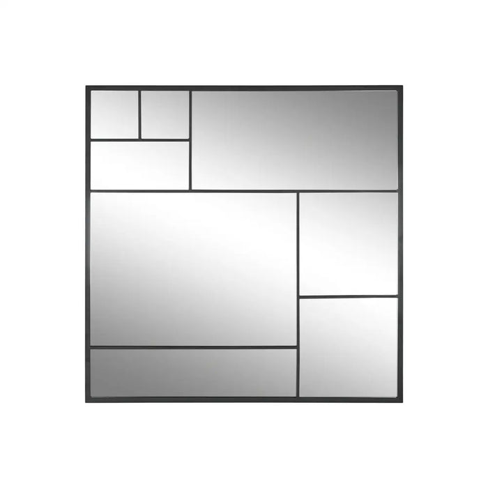 Стенно огледало Home ESPRIT Черен 90 x 2 x 90 cm