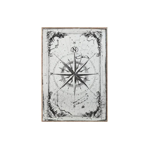 Стенно огледало Home ESPRIT Черен Златен Vintage 60 x 4 x