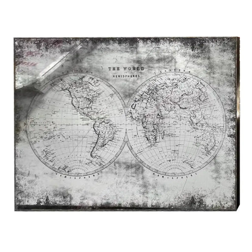 Стенно огледало Home ESPRIT Черен Златен Vintage 90 x 4 x