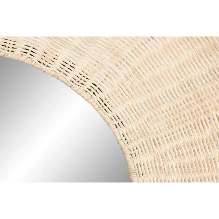 Стенно огледало Home ESPRIT Естествен Boho 91 x 6 x 91 cm