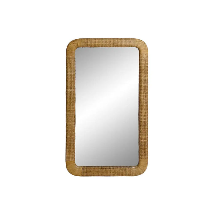 Стенно огледало Home ESPRIT Естествен Тропически 55 x 4 x