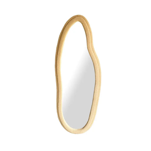 Стенно огледало Home ESPRIT Кафяв Кадифе Scandi 60 x 4 x