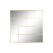 Стенно огледало Home ESPRIT Златен Прозорец 122 x 1 x 122 cm
