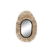 Стенно огледало DKD Home Decor Черен Естествен Bali 63 x
