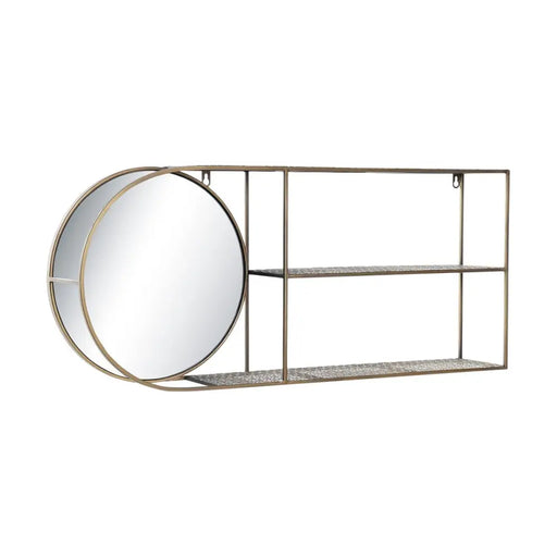 Стенно огледало DKD Home Decor Златен Модерен 80 x 13 x 35