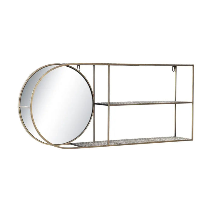 Стенно огледало DKD Home Decor Златен Модерен 80 x 13 x 35