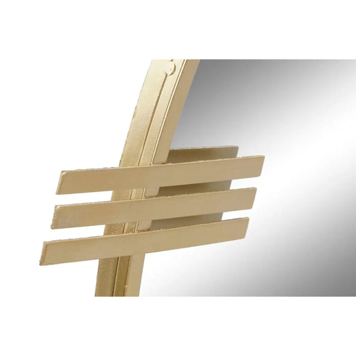 Стенно огледало Home ESPRIT Златен 85 x 2 x 85 cm