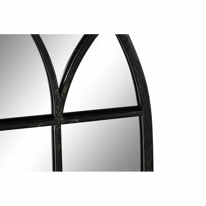 Стенно огледало DKD Home Decor Черен Прозорец 36 x 2 x 65