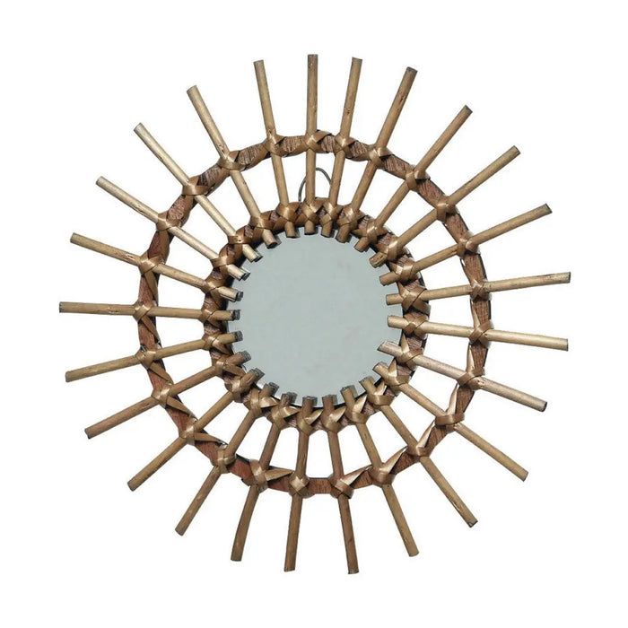 Стенно огледало Естествен Ø 40 cm