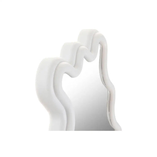 Стенно огледало Home ESPRIT Бял Град 22 X 2 X 35 CM