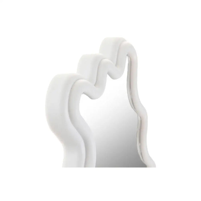 Стенно огледало Home ESPRIT Бял Град 22 X 2 X 35 CM