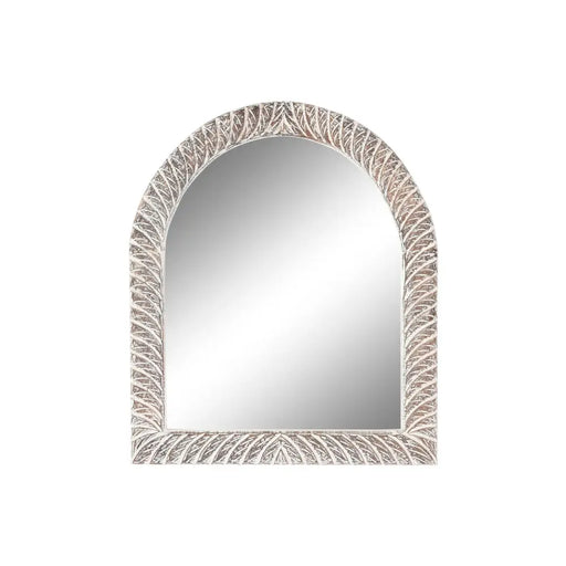 Стенно огледало Home ESPRIT Бял Кафяв Гранитогрес