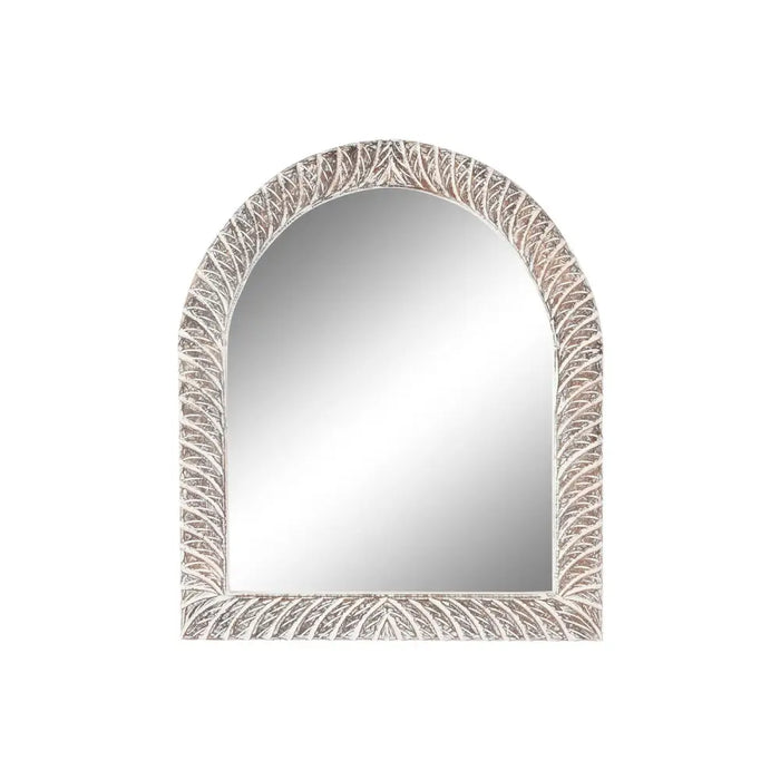 Стенно огледало Home ESPRIT Бял Кафяв Гранитогрес