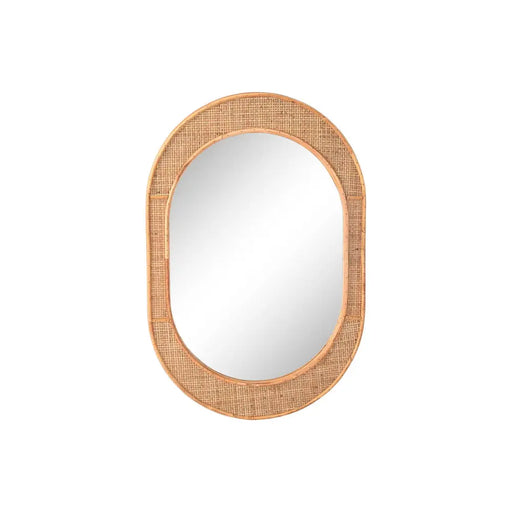 Стенно огледало Home ESPRIT Естествен Scandi 51,5 x 2 x 77