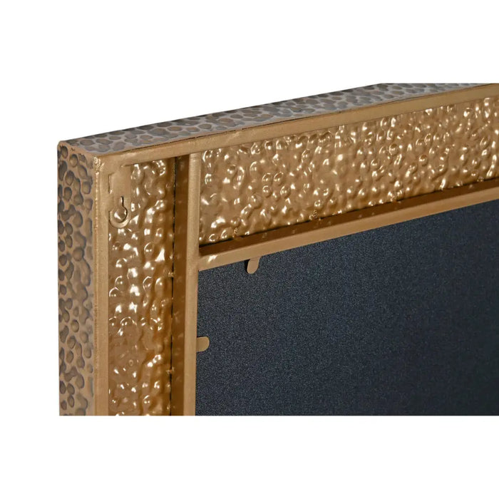 Стенно огледало Home ESPRIT Златен 80 x 6 x 80 cm