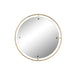 Стенно огледало Home ESPRIT Златен 90 x 2 x 90 cm