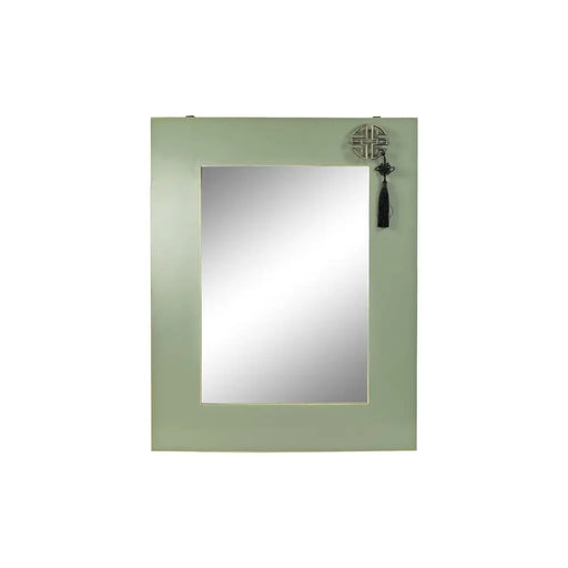 Стенно огледало DKD Home Decor Червен Зелен Златен