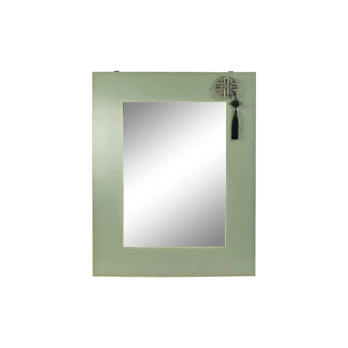 Стенно огледало DKD Home Decor Червен Зелен Златен