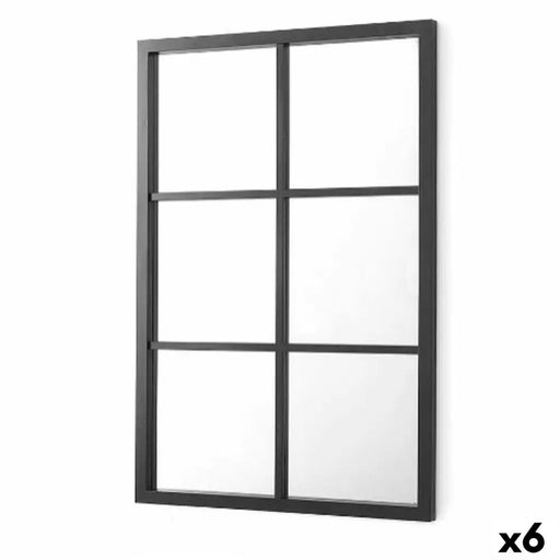 Стенно огледало Gift Decor Черен Väljakud 70 x 47 x 2 cm (6