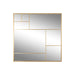 Стенно огледало Home ESPRIT Златен 90 x 2 x 90 cm